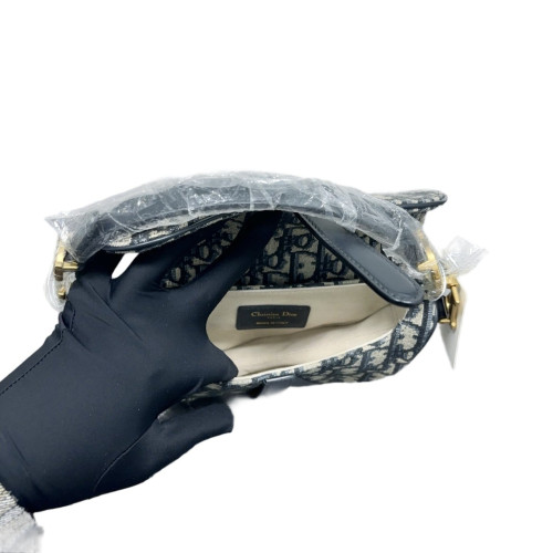 Dior Small Saddle Bag Oblique Black Beige Navy Dior Small Saddle Bag Oblique Black Beige Navy