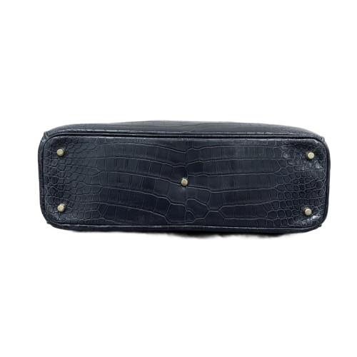 Dior Large Diorissimo Tote Shiny Crocodile Dark Grey Dior Large Diorissimo Tote Shiny Crocodile Dark Grey