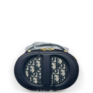 Dior Camera Case Oblique Navy Beige Black