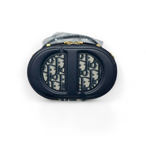 Dior Camera Case Oblique Navy Beige Black