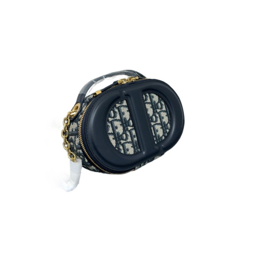 Dior Camera Case Oblique Navy Beige Black