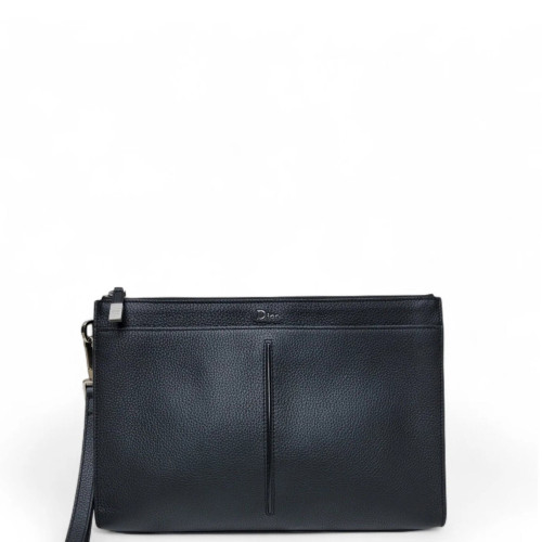 Dior Clutch Grained Calfskin Black