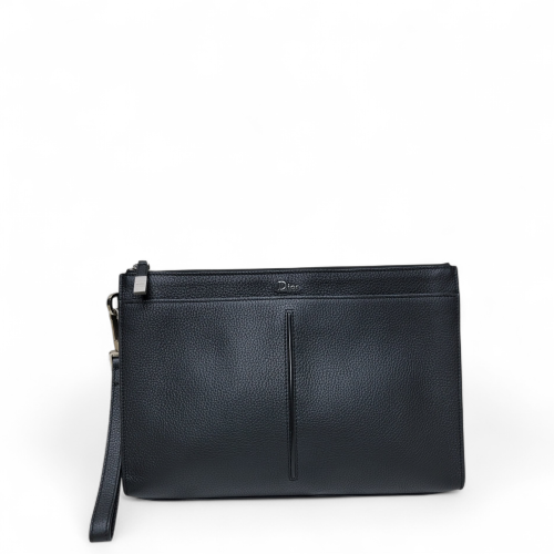 Dior Clutch Grained Calfskin Black