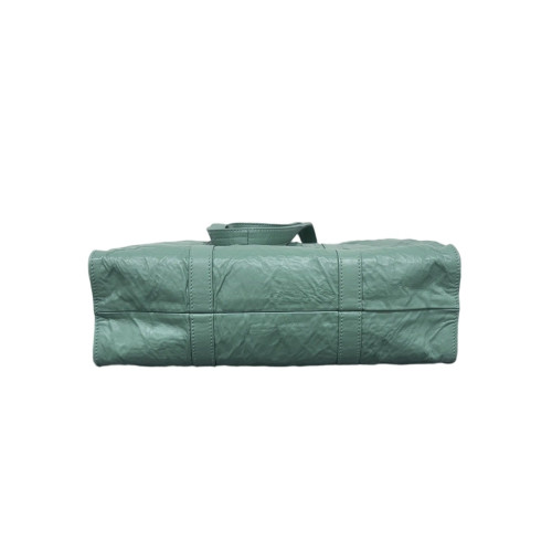Prada Tote Bag Crumpled Lambskin Green