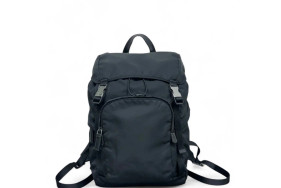 Prada Backpack Nylon Vela Black
