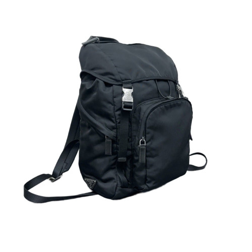 Prada Backpack Nylon Vela Black