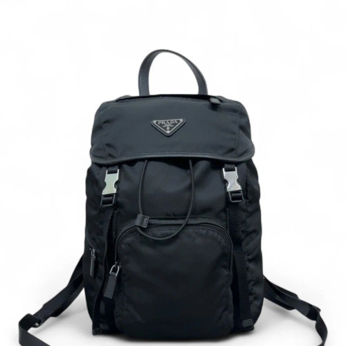 Prada Backpack Nylon Vela Black