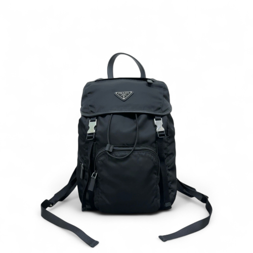 Prada Backpack Nylon Vela Black