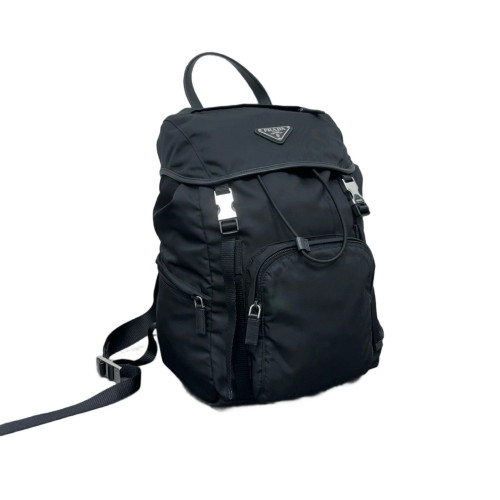 Prada Backpack Nylon Vela Black