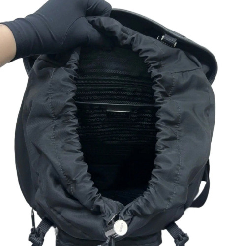 Prada Backpack Nylon Vela Black