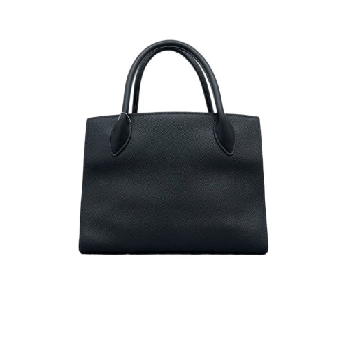 Prada Large Monochrome Tote Saffiano Calfskin Black