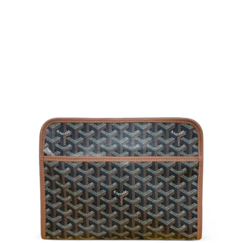 Goyard Toiletry Case Goyardine Black Brown