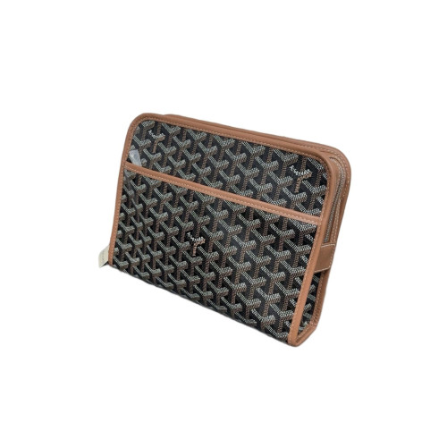 Goyard Toiletry Case Goyardine Black Brown