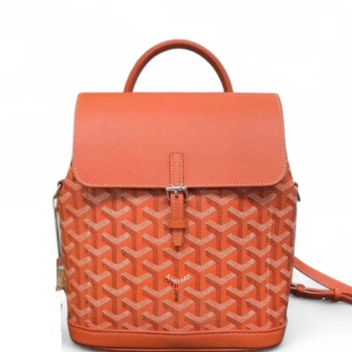 Goyard Backpack Goyardine Red Orange