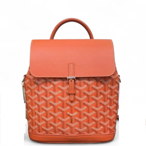 Goyard Backpack Goyardine Red Orange