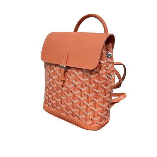 Goyard Backpack Goyardine Red Orange