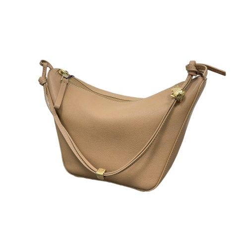 Loewe Mini Hammock Hobo Anagram Debossed Calfskin Natural Tan