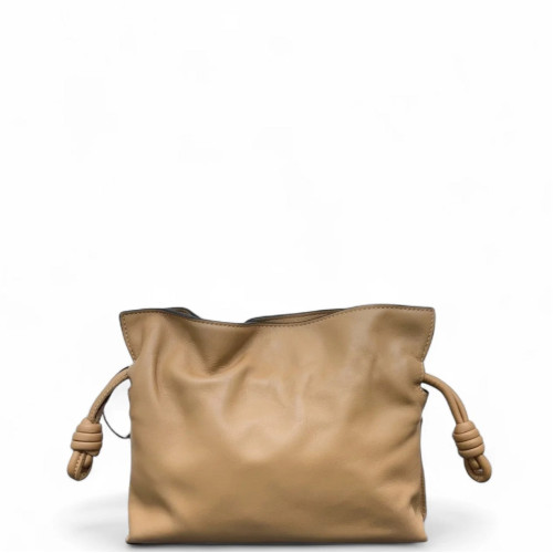 Loewe Flamenco Knot Clutch Calfskin Khaki