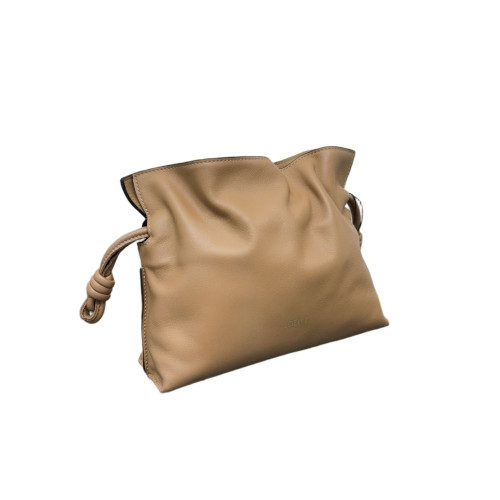 Loewe Flamenco Knot Clutch Calfskin Khaki