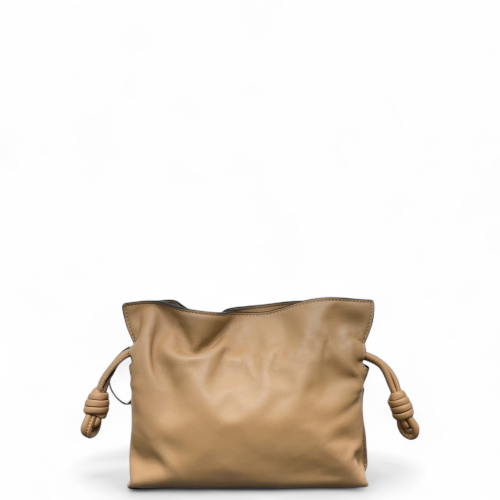 Loewe Flamenco Knot Clutch Calfskin Khaki