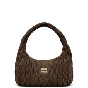 Miu Miu Hobo Suede Dark Brown
