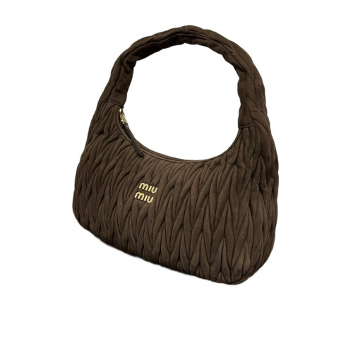 Miu Miu Hobo Suede Dark Brown