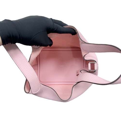 Hermes Picotin 18 Taurillon Clemence 5P Pink