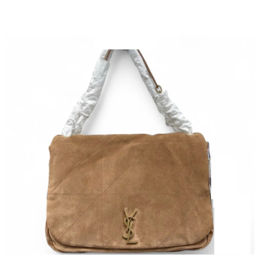 Yves Saint Laurent Jamie 4.3 Shoulder Bag Suede Gold Brown