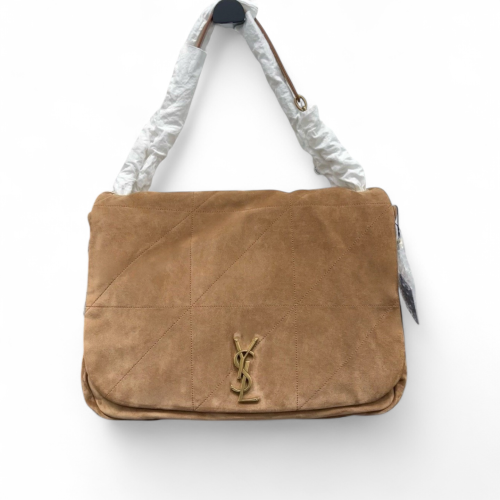Yves Saint Laurent Jamie 4.3 Shoulder Bag Suede Gold Brown
