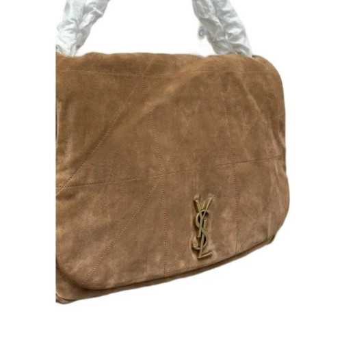 Yves Saint Laurent Jamie 4.3 Shoulder Bag Suede Gold Brown