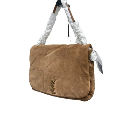 Yves Saint Laurent Jamie 4.3 Shoulder Bag Suede Gold Brown