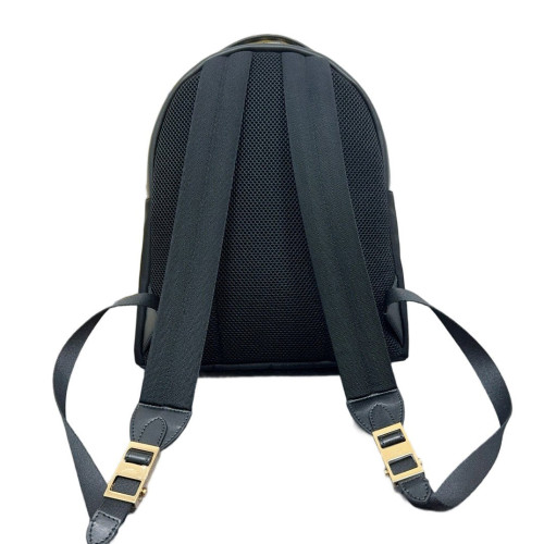 Fendi Studded Monster Eyes Medium Backpack Nylon Calfskin Black