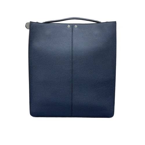 Fendi Peekaboo X-Lite Fit Grained Calfskin Dark Blue
