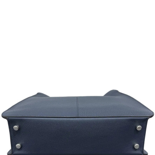 Fendi Peekaboo X-Lite Fit Grained Calfskin Dark Blue