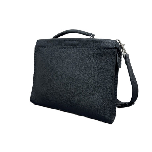 Fendi Selleria Peekaboo Fit Grained Calfskin Black