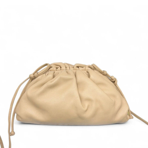 Bottega Veneta The Mini Pouch Nappa Beige