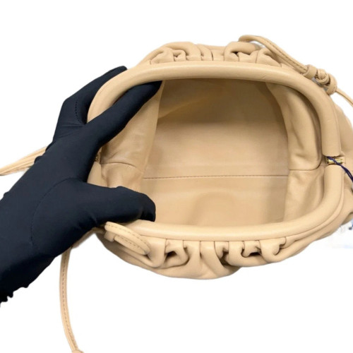 Bottega Veneta The Mini Pouch Nappa Beige