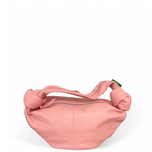 Bottega Veneta Mini Double Knot Nappa Peach Beige