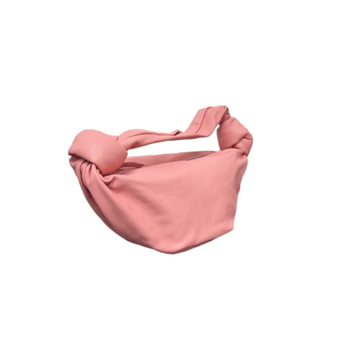 Bottega Veneta Mini Double Knot Nappa Peach Beige