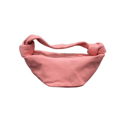Bottega Veneta Mini Double Knot Nappa Peach Beige
