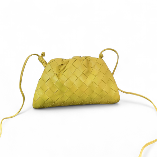 Bottega Veneta The Mini Pouch Calfskin Intrecciato Light Green