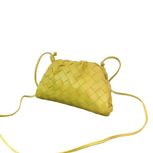 Bottega Veneta The Mini Pouch Calfskin Intrecciato Light Green