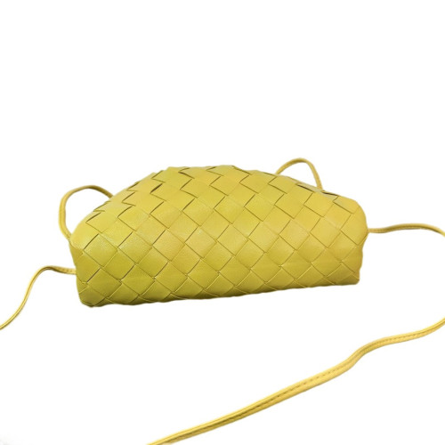 Bottega Veneta The Mini Pouch Calfskin Intrecciato Light Green
