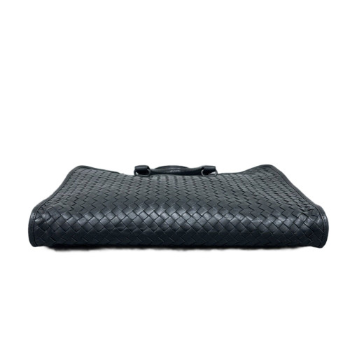 Bottega Veneta Intrecciato Briefcase Large Calfskin Intrecciato Black