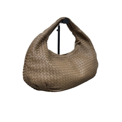 Bottega Veneta Maxi Veneta Hobo Calfskin Intrecciato Brown