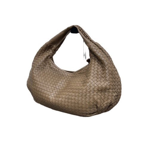 Bottega Veneta Maxi Veneta Hobo Calfskin Intrecciato Brown