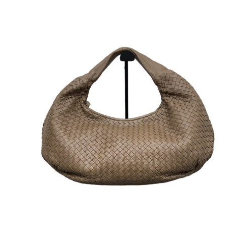 Bottega Veneta Maxi Veneta Hobo Calfskin Intrecciato Brown