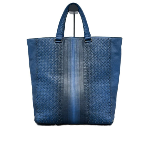 Bottega Veneta Tote Bag Calfskin Intrecciato Royal Blue Dark Blue