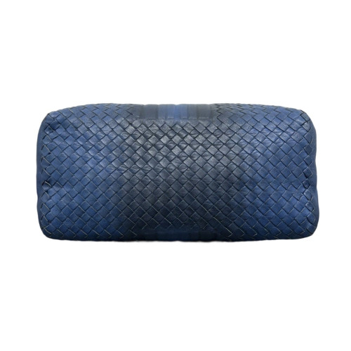 Bottega Veneta Tote Bag Calfskin Intrecciato Royal Blue Dark Blue