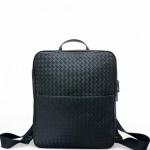 Bottega Veneta Backpack Calfskin Intrecciato Black